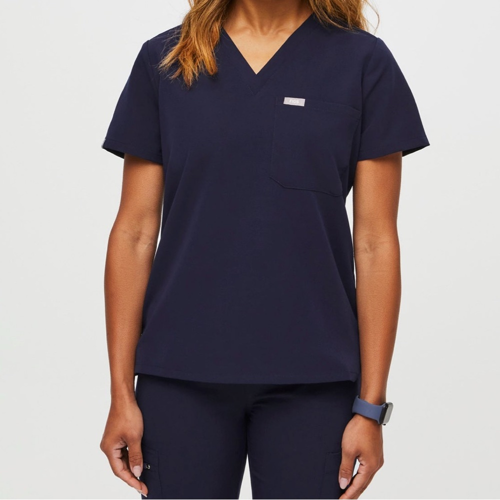 FIGS Catarina One-Pocket Scrub Top Size XXL Navy 💙🖤